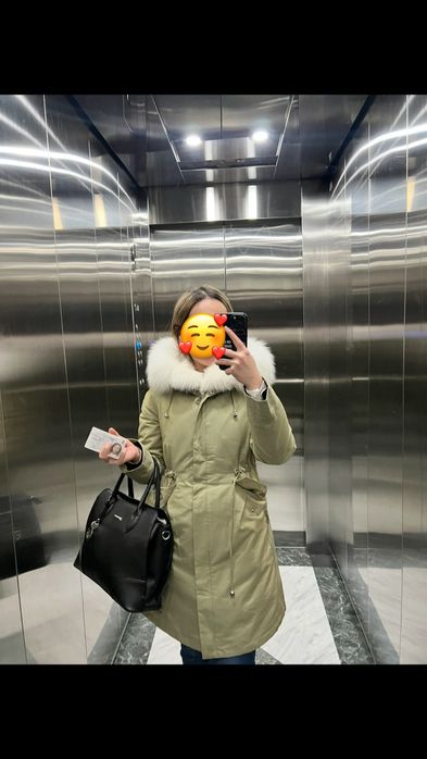 Зимняя парка с мехом