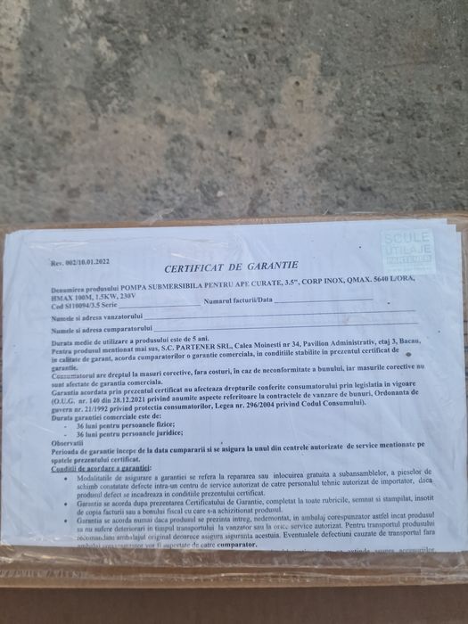 Pompă sumersibila