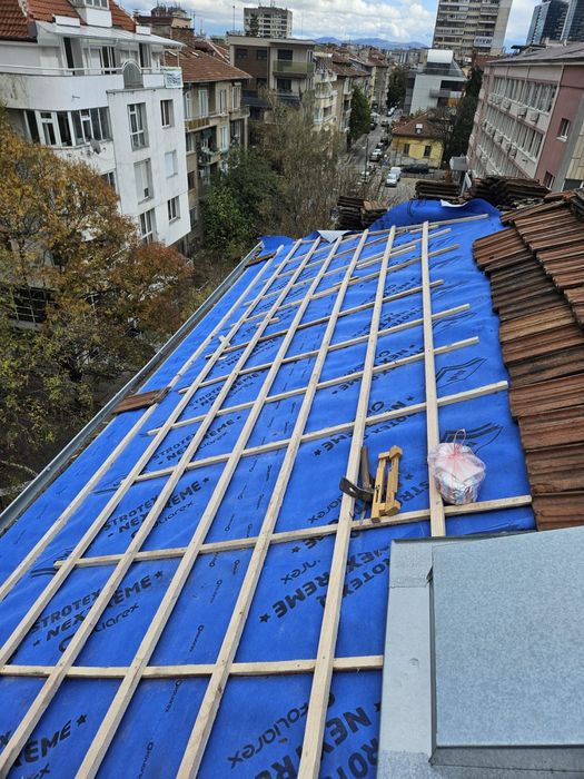 Ремонт на покриви,Хидроизолация,Частични ремонти,Топлоизолация,Навеси