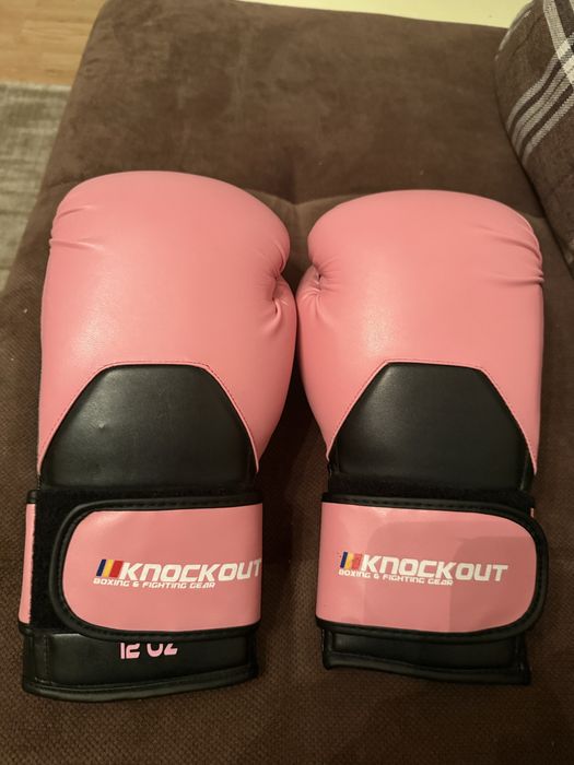 Manusi de box Roz knockaut