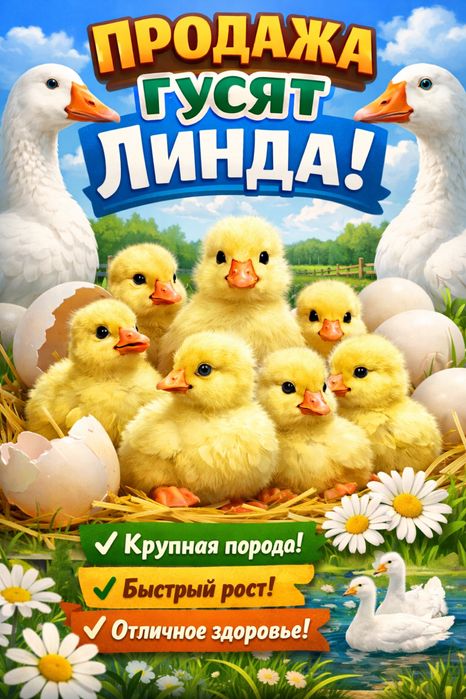 Продаются гуси породы линда