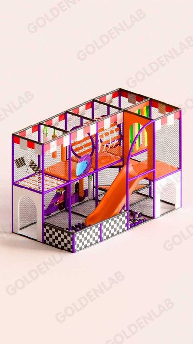 Детский игровой лабиринт с сухим бассейном