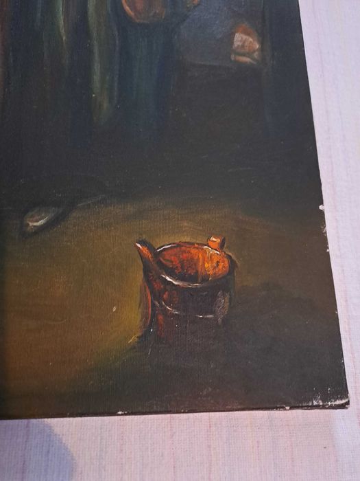 tablou pictura pe panza 50/60 cm semnat W Hampton