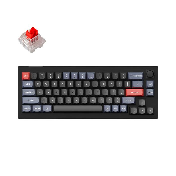 }Клавиатура Keychron V2 68 Key QMK Keychron K PRO Red Frosted/Carbon