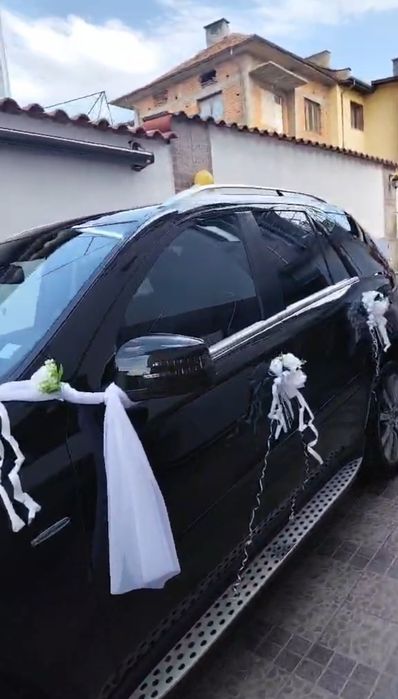 Сватбена украса за автомобил под наем 50 евро