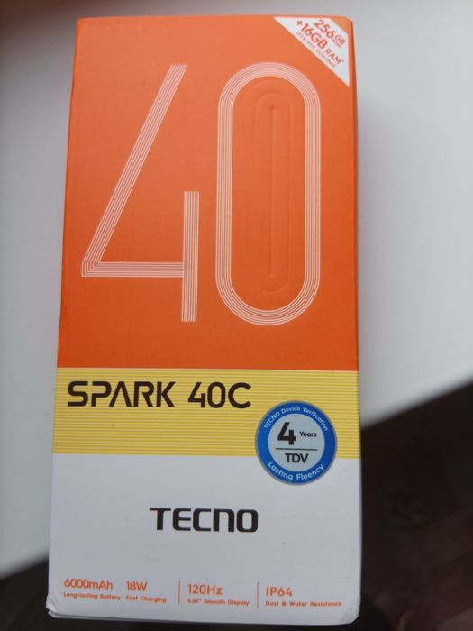 texno spark 40c в упаковке