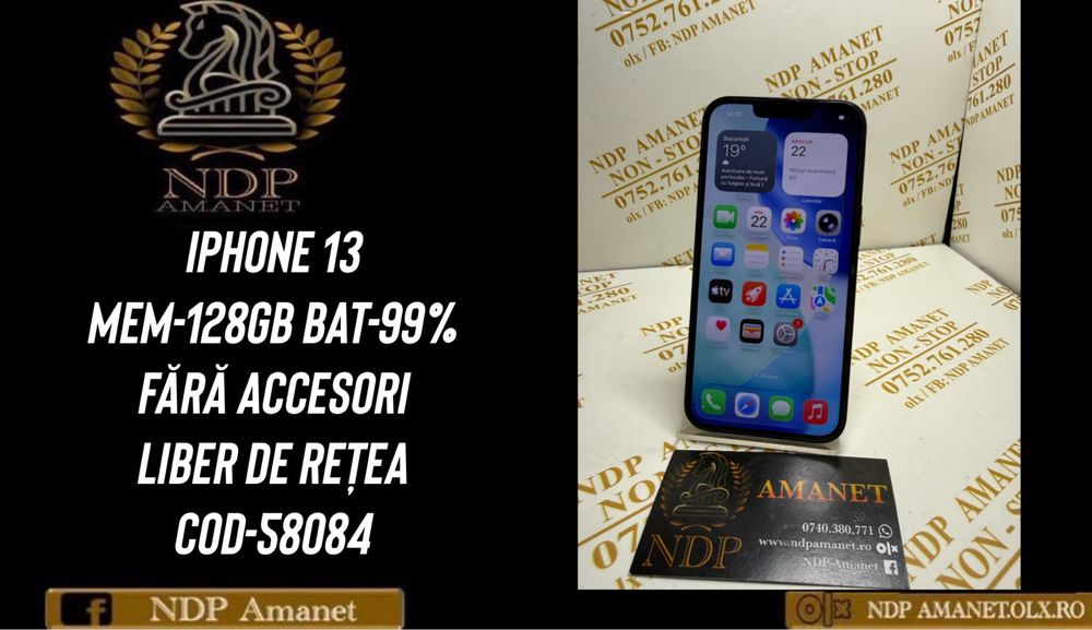 NDP Amanet Braila Iphone 13 128gb (58084)