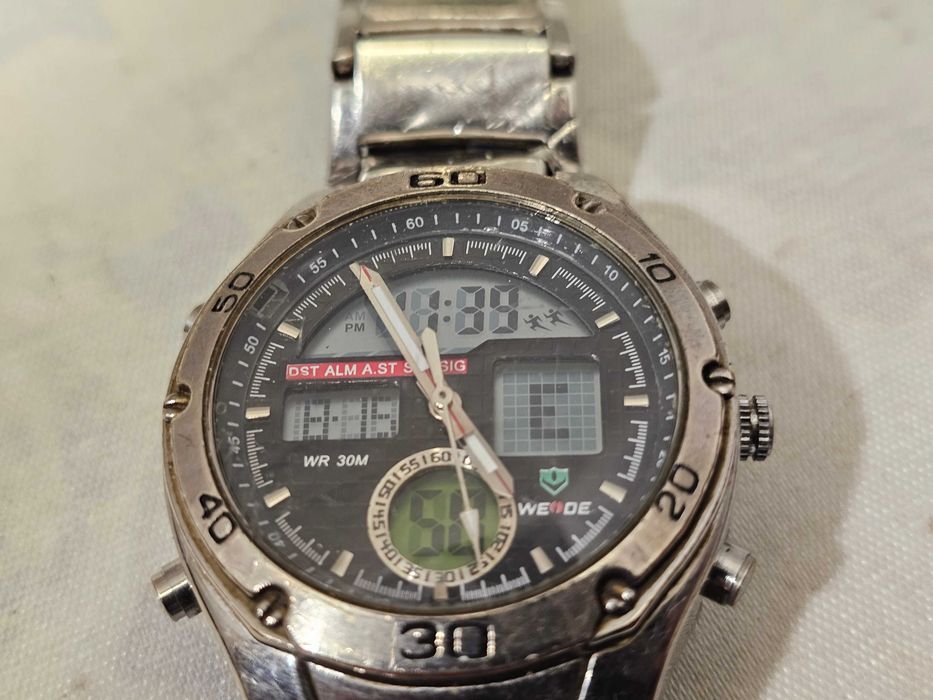 Lot 3 Ceasuri Bărbați Sport/Tactice Ohsen Speedometer Bord Mașină Weide Metalic
