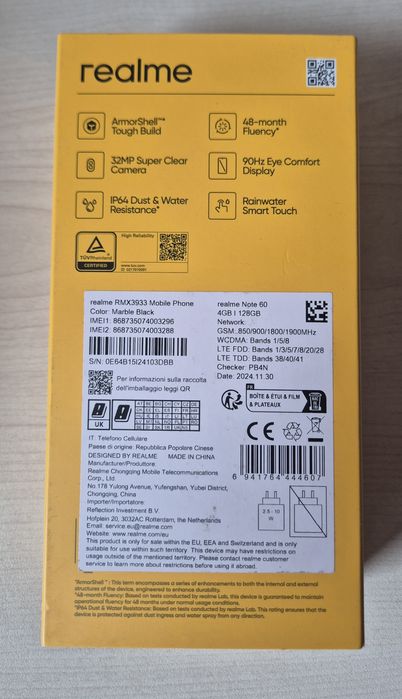 realme Note 60 чисто нов 128 GB