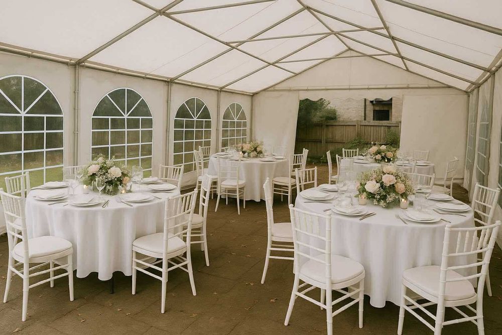 Cort profesional cu mese și scaune