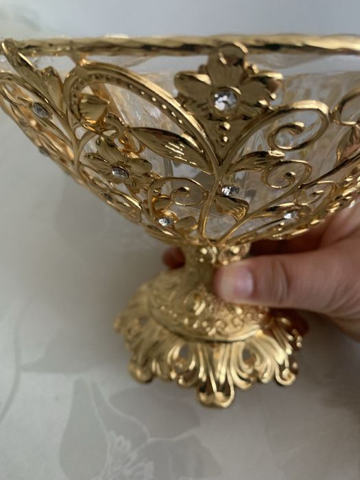 Конфетница 2шт мельхиор