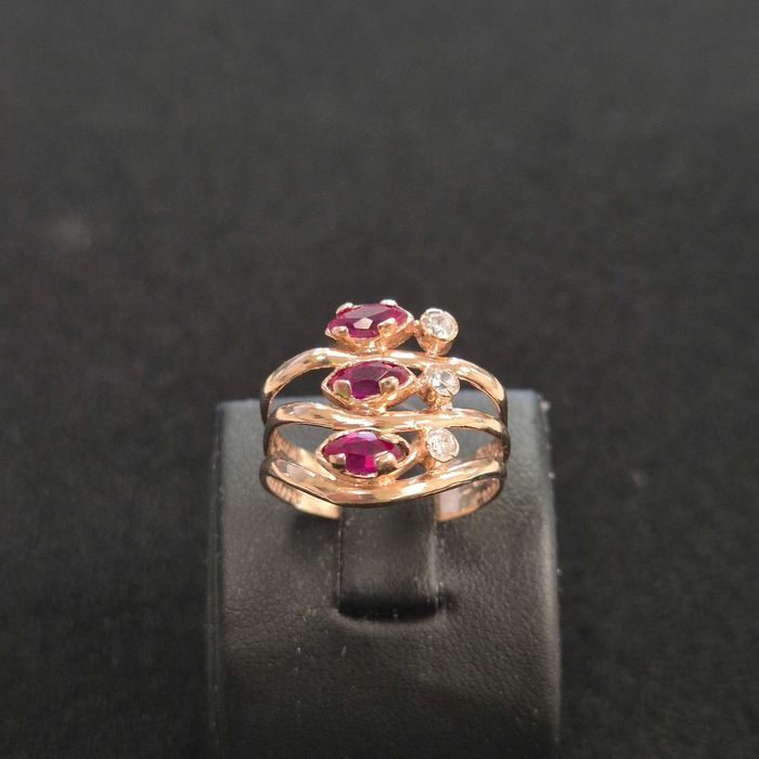Inel Aur 14K 3.60g (B32925 Ag28 Doi Baieti)