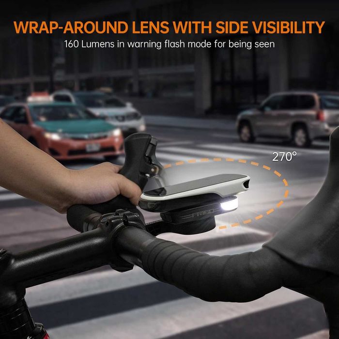 RAVEMEN FR160 предна велосипедна светлина,съвместима с Garmin computer