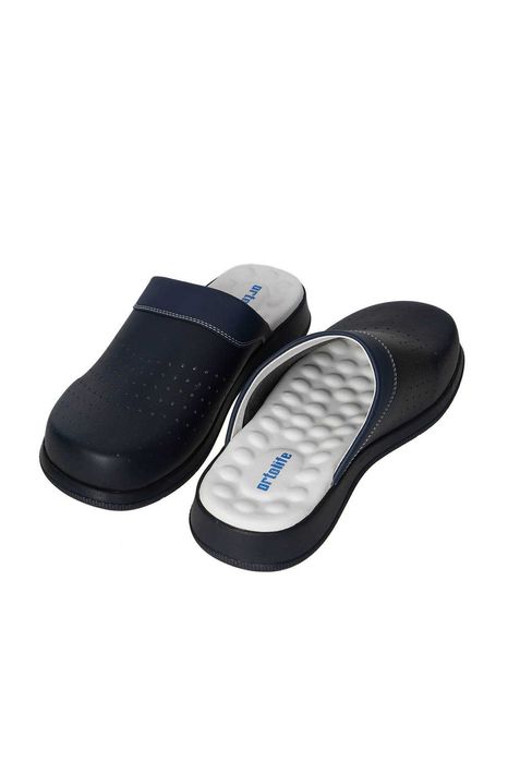 Сабо чехли бели и тъмно сини 41 размер