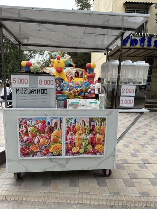 Tayyor biznes sotiladi Muzqaymoq aparati, suv aparati va aravachasi