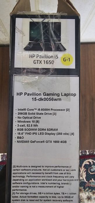 Продам ноутбук laptop  HP Pavilion gaming