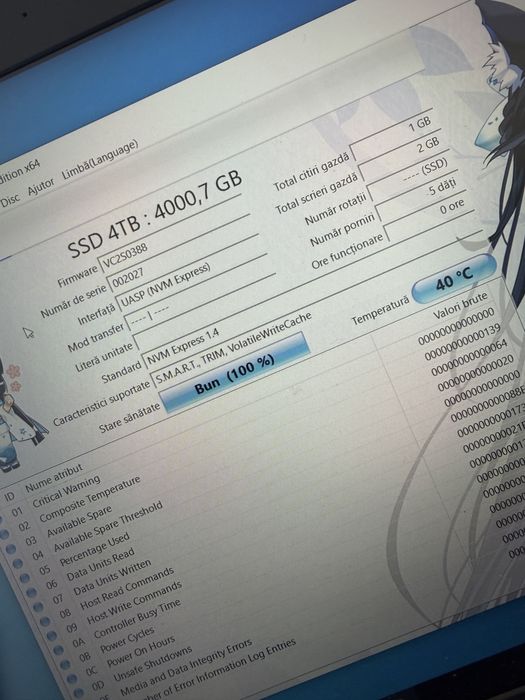 Ssd m2 4tb nou testat