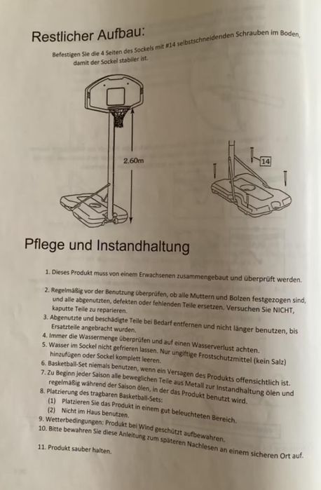 Cos de baschet 3500 cm