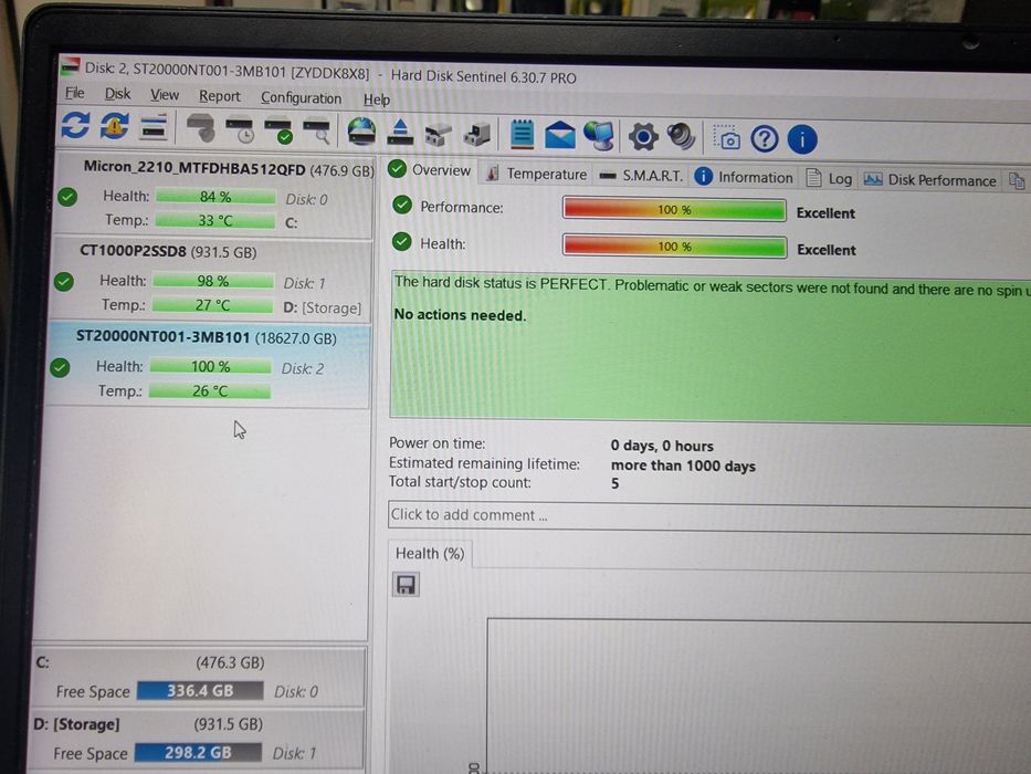 Hdd seagate ironwolf pro 20tb nou nefolosit doar testat