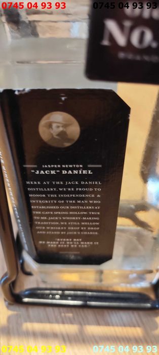 sticla goala si suport leagan metalic Whiskey jack Daniels 40gr 3 litr