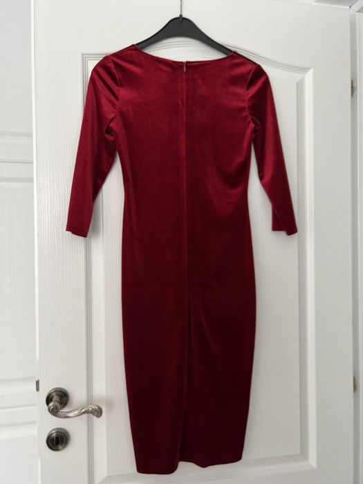 Rochita eveniment, catifea rosie