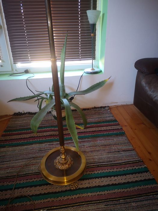 Старинна месингова лампа /лампион