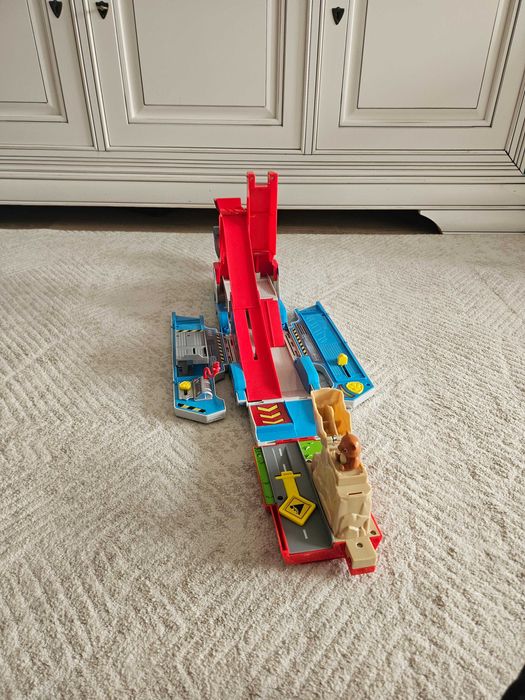 Set pista transformabila 2 in 1, Paw Patrol, rosu, 48.5x13x14cm