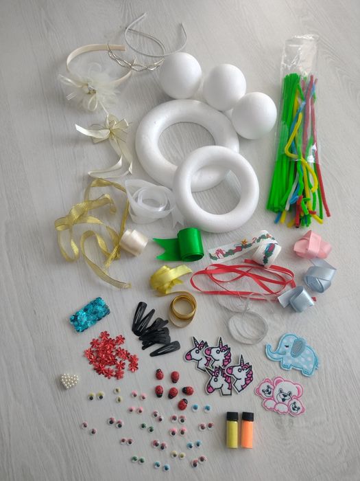 Materiale pentru handmade (fetru, tull, vatelina)
