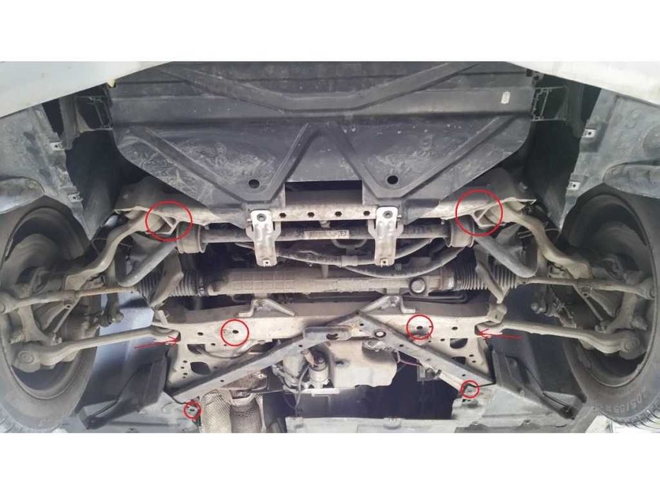 Метална кора под двигател BMW Seria 3 E90 E91 E92 2004г – 2013г