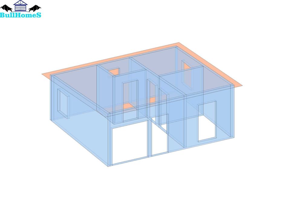 Къща,Преместваема къща,Сглобяеми къщи,Модулни,Жилищни-42м²