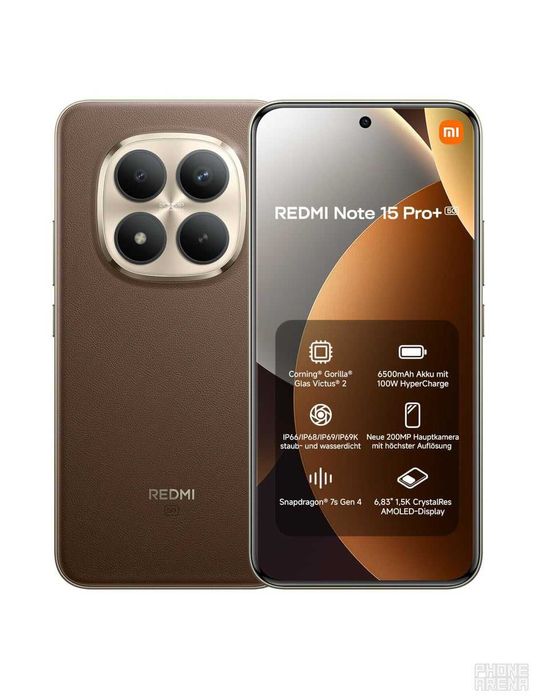 Xiaomi Redmi Note 15 Pro+ 5G 512GB 12RAM Black / Blue / Brown