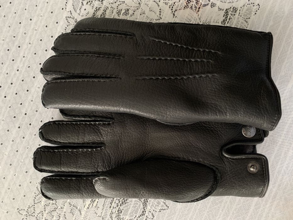 Перчатки мужские кожаные