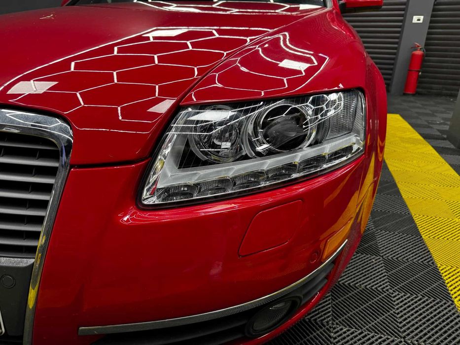 Faruri Audi A6 C6 4F Xenon LED conversie la facelift cu DRL