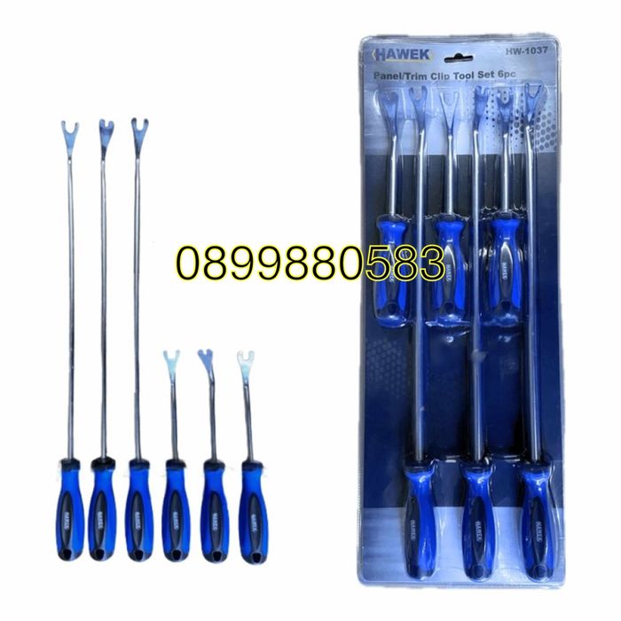 Комплект за демонтаж на щипки на кори 6 части метални Hawek