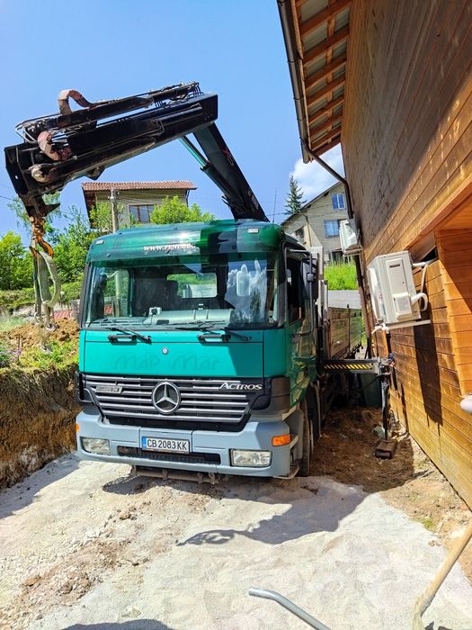Транспортни услуги камиона с кран и падащ борд  Топ цени
