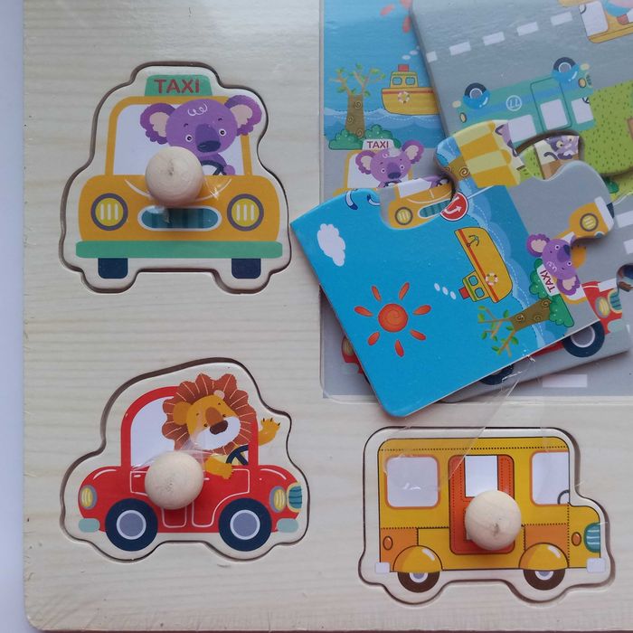 Детски дървен пъзел