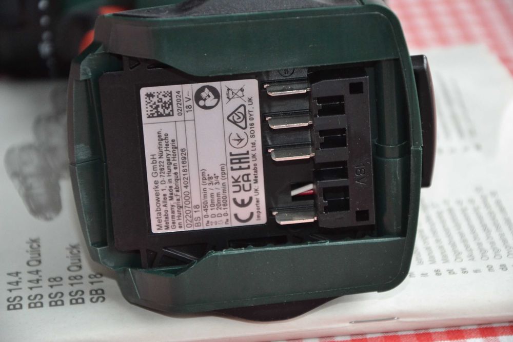 Нов винтоверт Metabo BS 18, 2024г