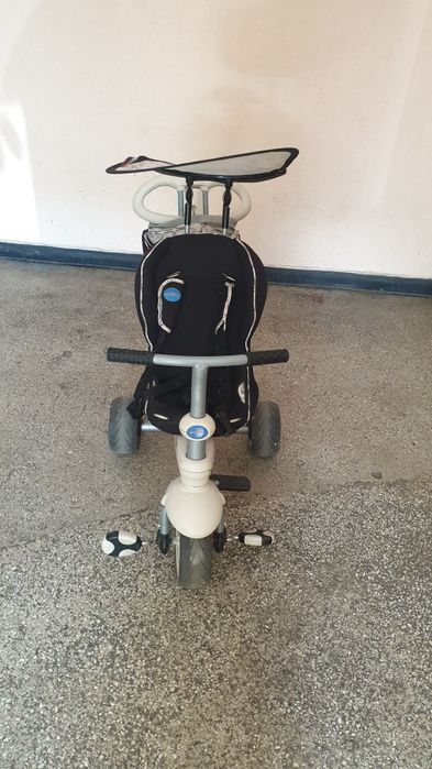 Tricicletă SmarTrike Recliner 4 în 1, cu spătar rabatabil și copertină
