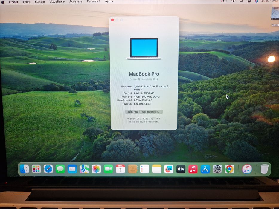 Vând Macbook Pro Retina 13, 2014 i5