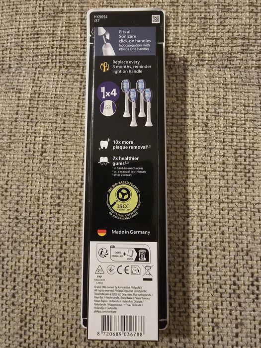 Rezerve Philips Sonicare Gum Care HX9054/87, pachet de 4 capete de periere
