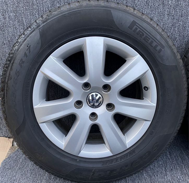 Jante De Aliaj 17” 5 x 130+Vw Touareg+Cauciucuri Iarna 235-65-17'' M+S