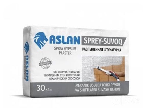 Aslan suvoq original gips suvoq devor va shift uchun