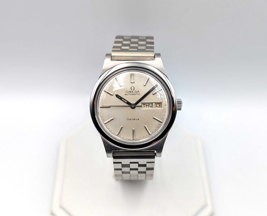 Ceas OMEGA Geneve Day-Date Automatic 36 mm otel cu bratara - 166.0169
