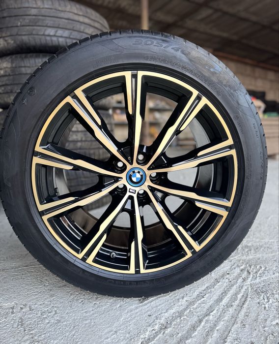 Jante Bmw X5 X6 R20 G05 G06 Originale 740M Gold Black Pirelli vara80%