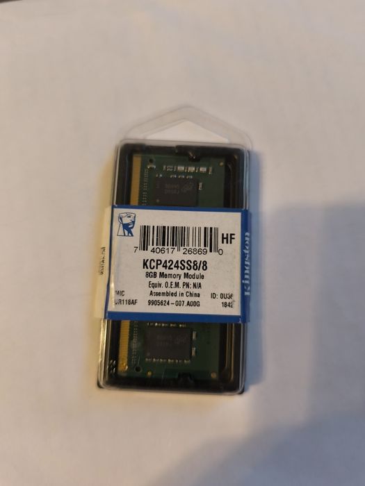 Kingston KCP424SS8/8 8GB DDR4 2400MHz