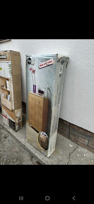 Comodă cu 8 sertare nou, pachet sigilat, Jisk Italia