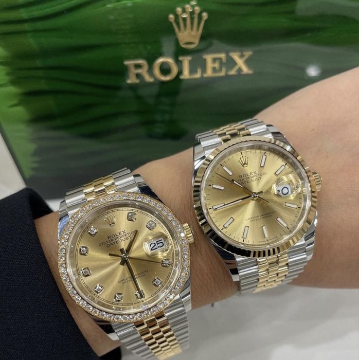 Rolex Date-Just 36 Index Champagne Dial
