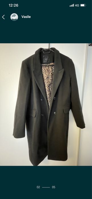 Palton dama Mohito cu interior animal print NOU