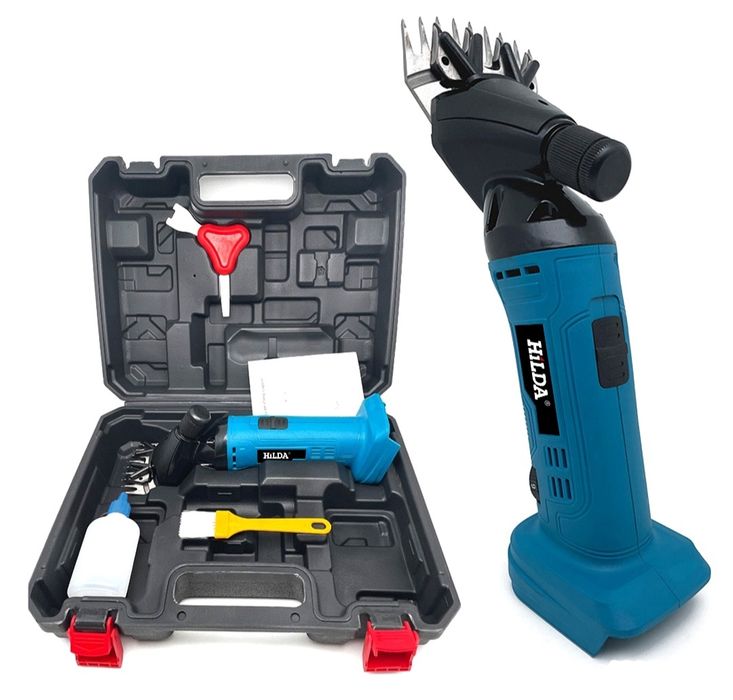 Акумулаторна машина за стригане на овце и животни 48V с 2 батерии