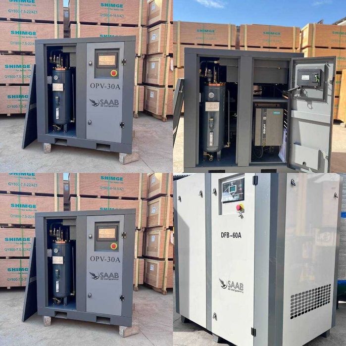 Винтовой компрессор SAAB DFB 20 A 8-10-16 бар — профессионал, ишончли!